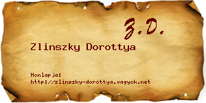 Zlinszky Dorottya névjegykártya